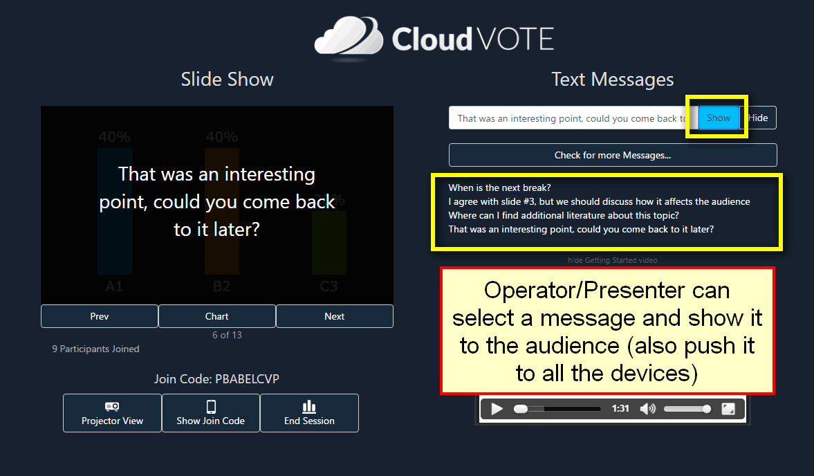 Operator UI for Moderated Texting